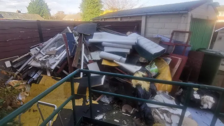 Garden before garden clearance service done by clearance experts
