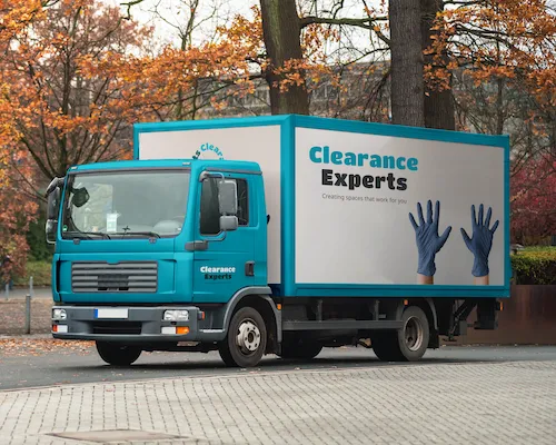 Clearance Expert branded lorry
